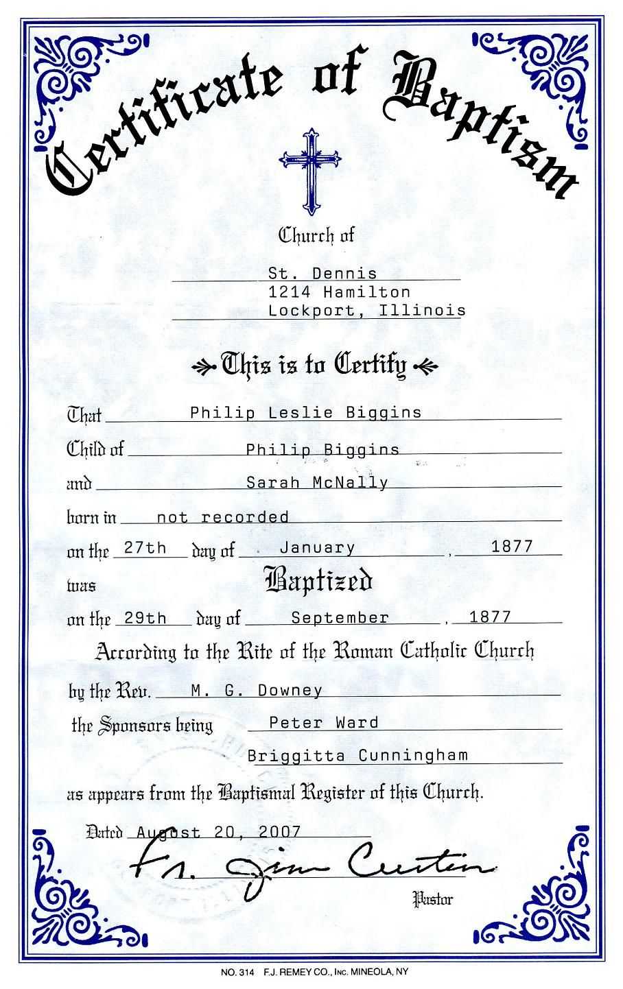 001 Certificate Of Baptism Template Unique Ideas Catholic Intended For Christian Baptism Certificate Template