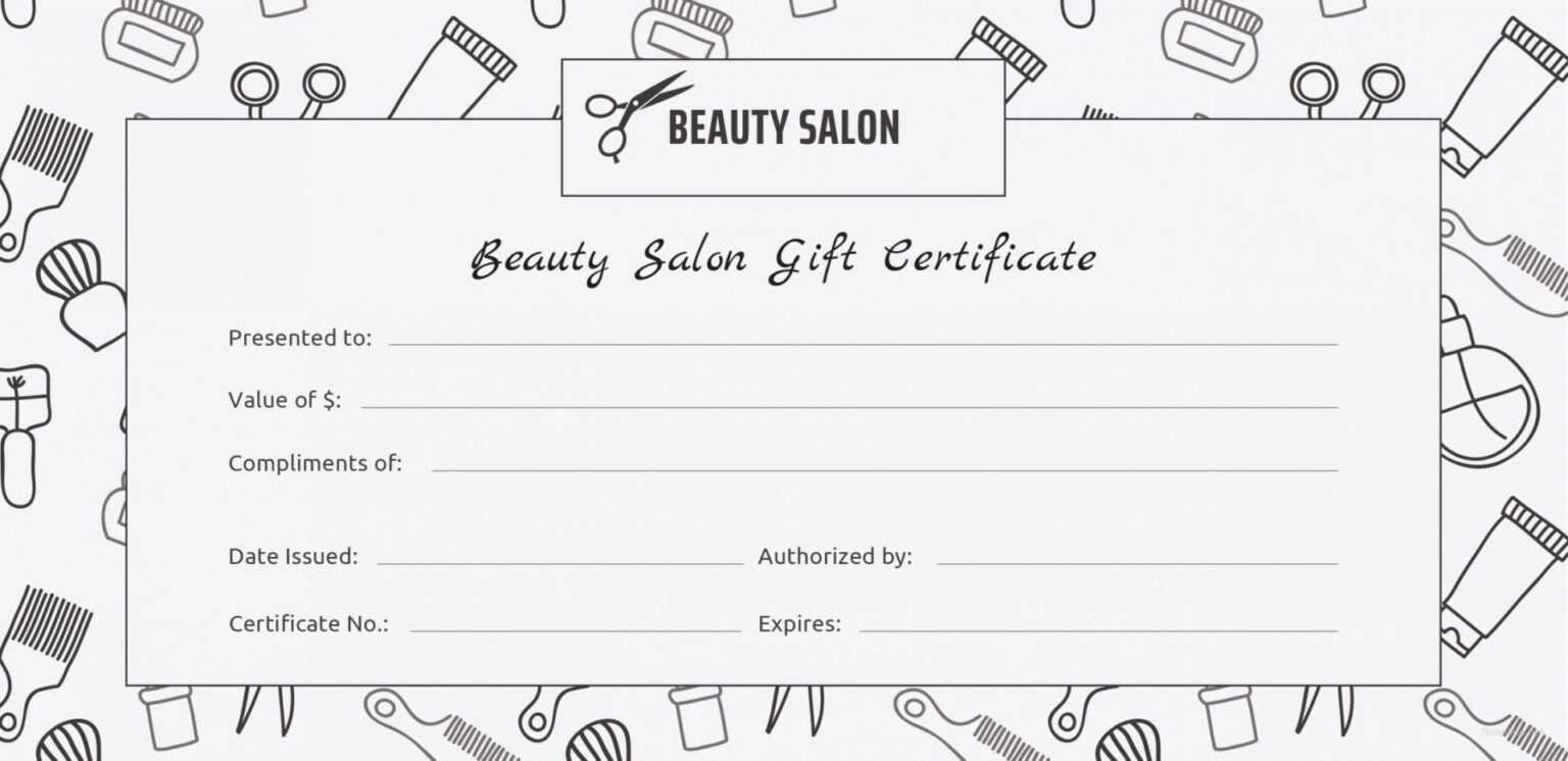 001 Salon Gift Certificate Templates Free Printable Hair With Salon 