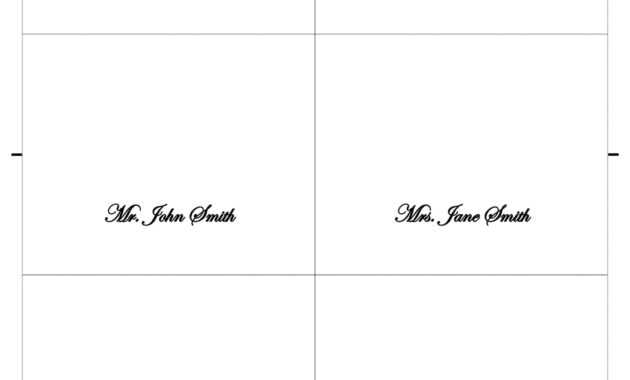 001 Table Name Card Template Size Seating Printable with regard to Place Card Size Template