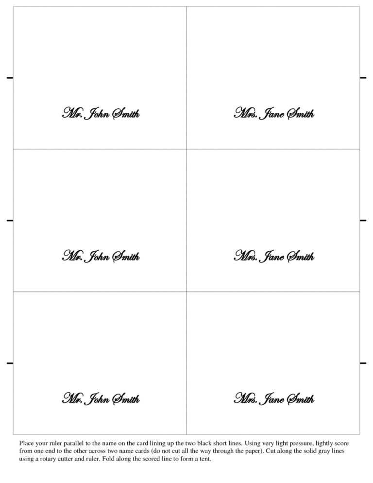 place-card-size-template