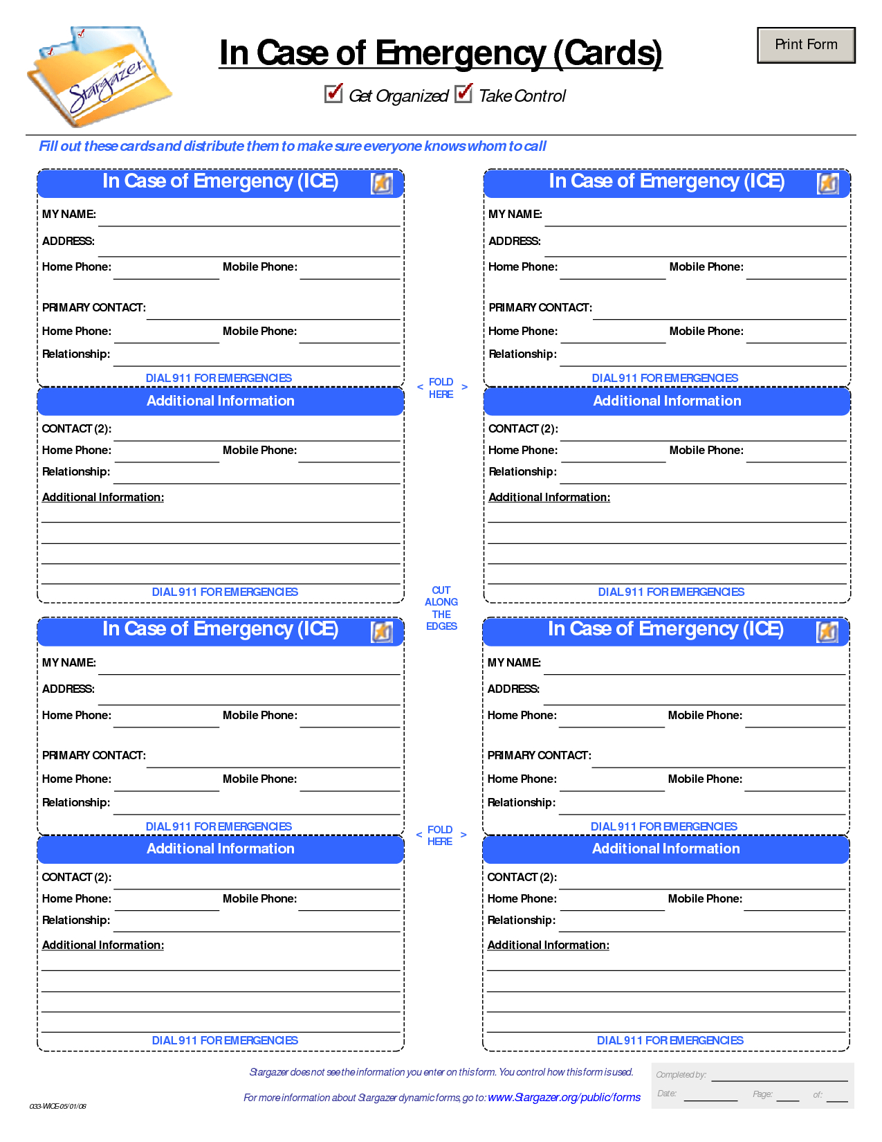 Medical Alert Wallet Card Template