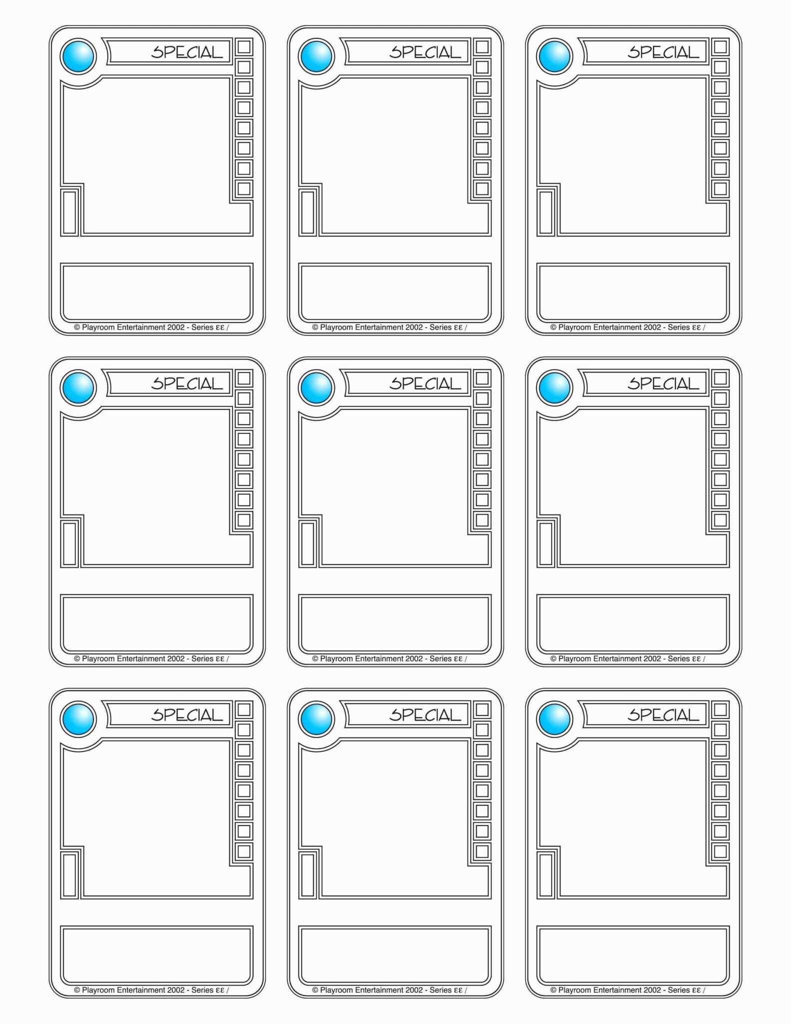 Trading Card Template Free Printable