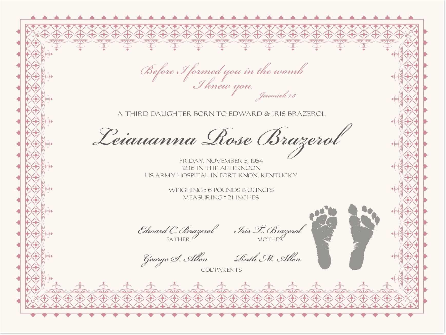 002 Baby Dedication Certificate Template Ideas Wonderful For Baby Christening Certificate Template