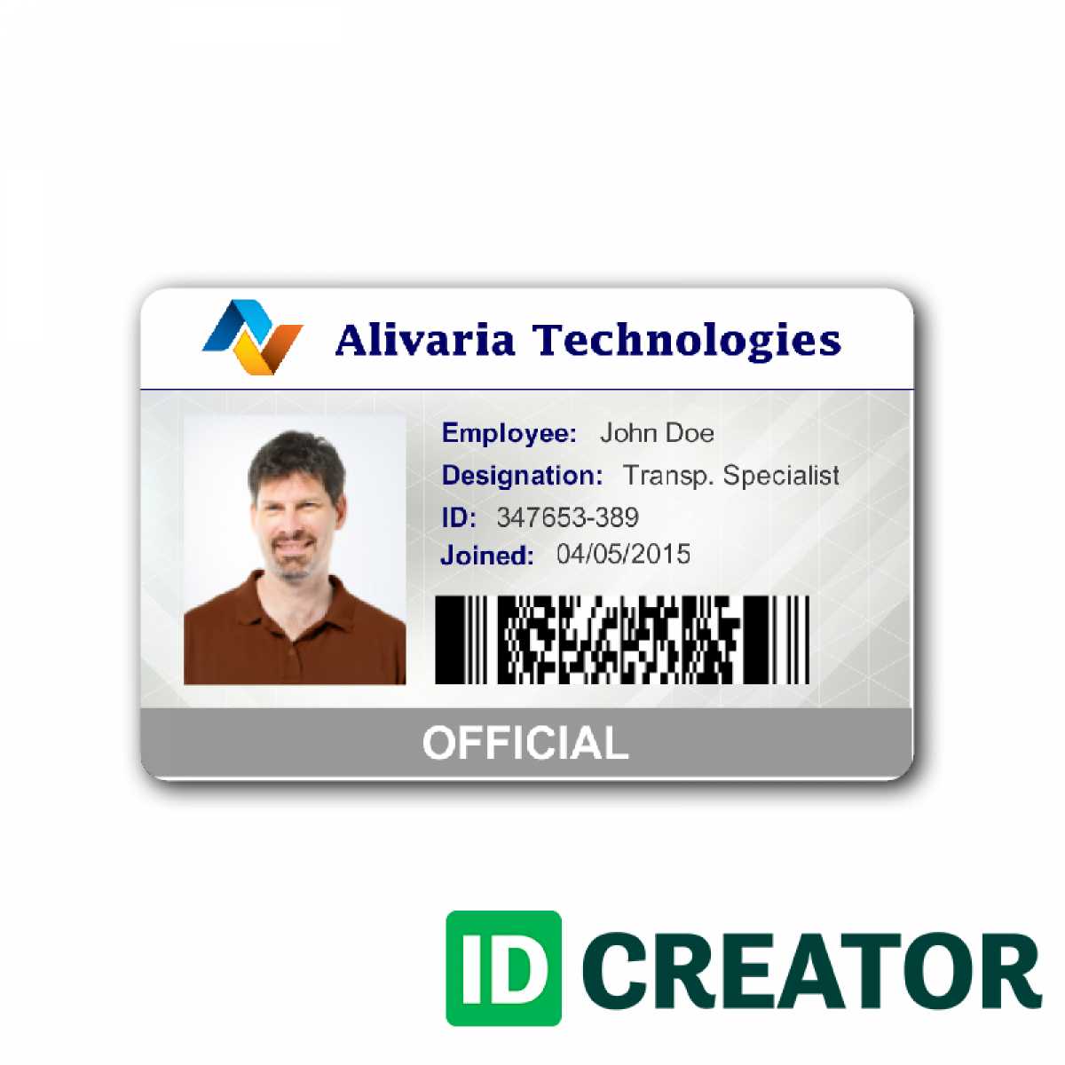 002 Employee Id Card Template Microsoft Word Free Download With Regard To Employee Card Template Word