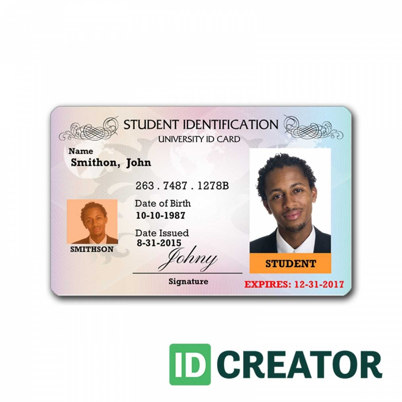 002 Student Id Card Template Icons Sensational Ideas Cdr With Sample Of Id Card Template