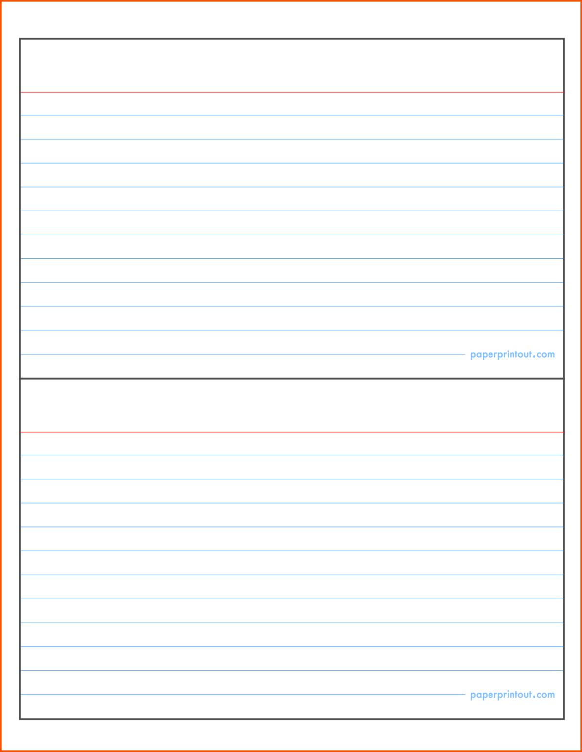 Microsoft Word Index Card Template