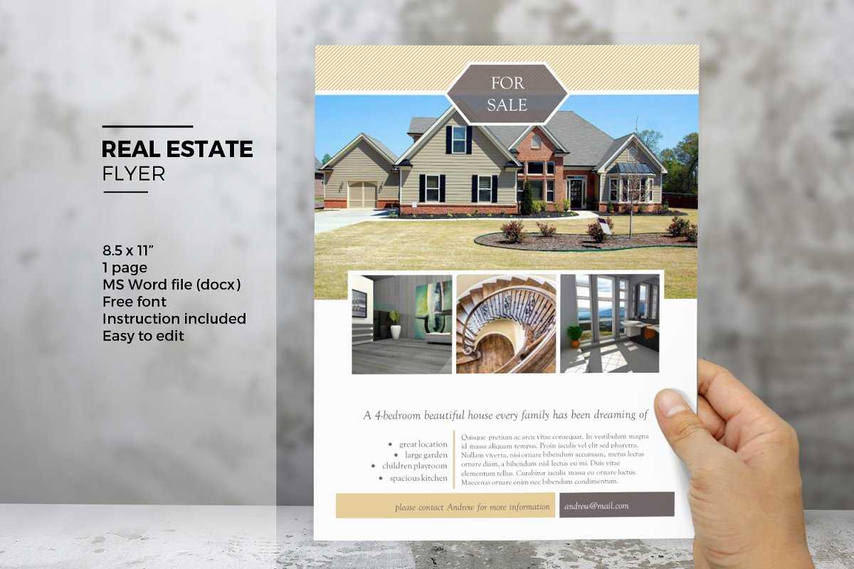 002 Template Ideas Real Estate Flyer Templates For Mac Throughout Mac Brochure Templates