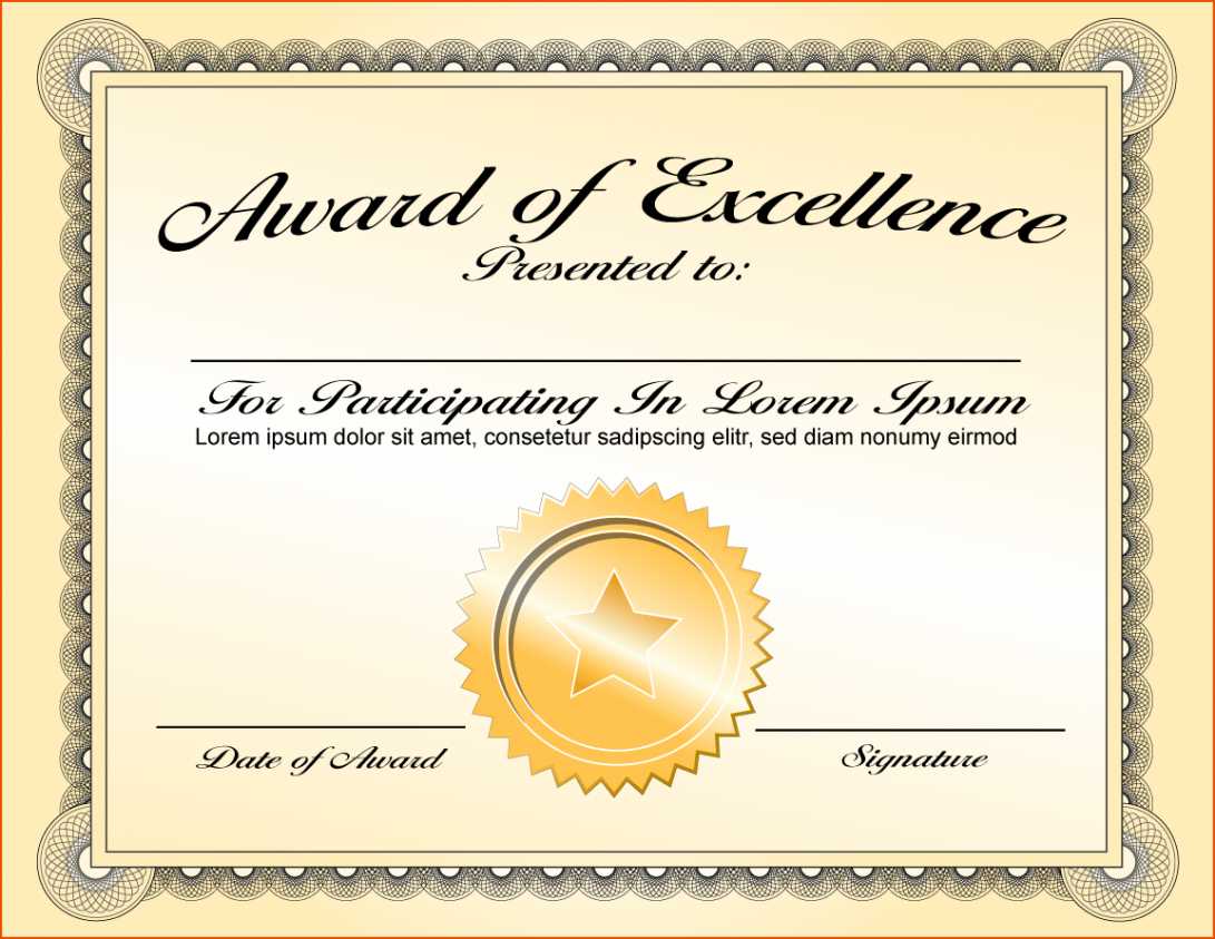 003 Award Certificate Template Word Free Download Ideas Of Inside Award Certificate Template Powerpoint