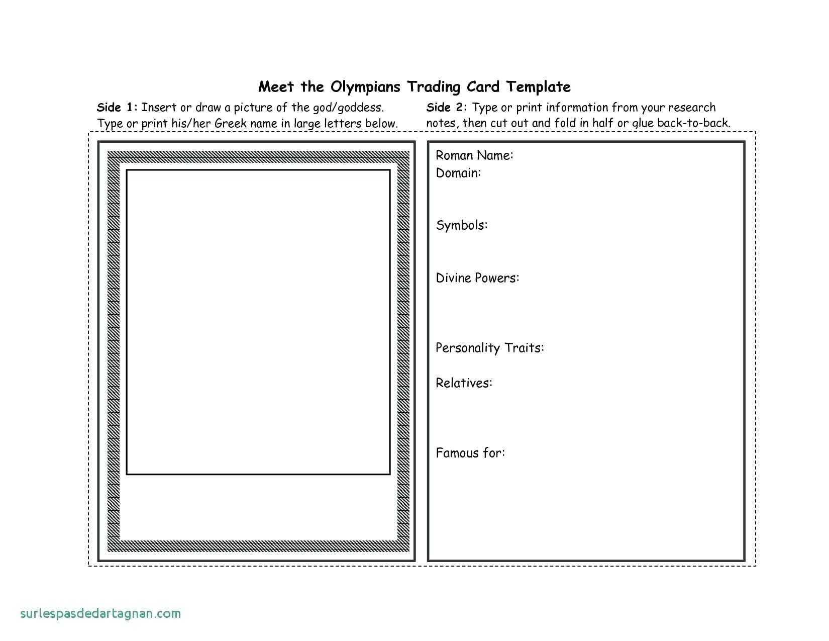Trading Cards Templates Free Download Great Sample Templates
