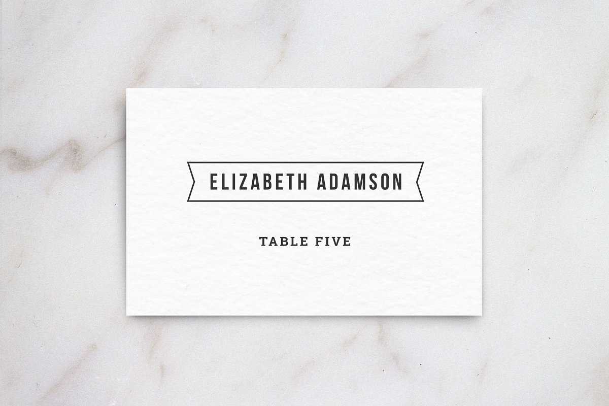 003 Melanie Placecards With Place Card Size Template