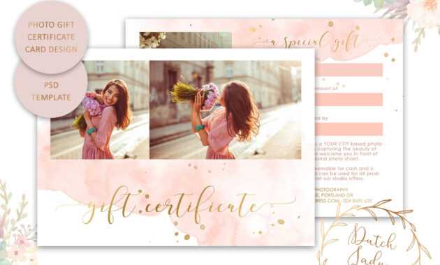 003 Photo Session Gift Certificate Template Free Impressive with Photoshoot Gift Certificate Template