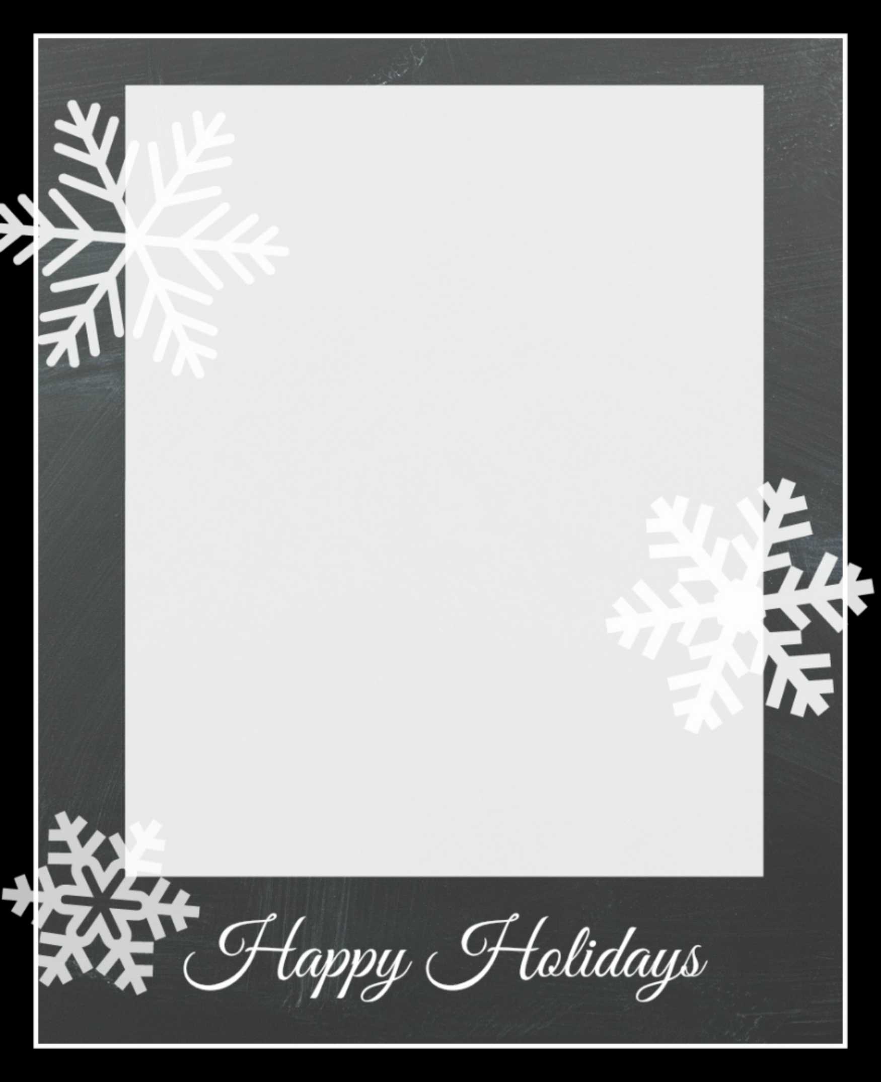 003 Snowflakecard3 Free Holiday Card Templates Template Intended For Free Holiday Photo Card Templates