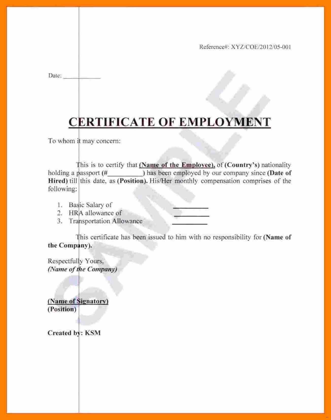 003 Template Ideas Certificate Of Employment Sample In Japan Inside Employee Certificate Of Service Template