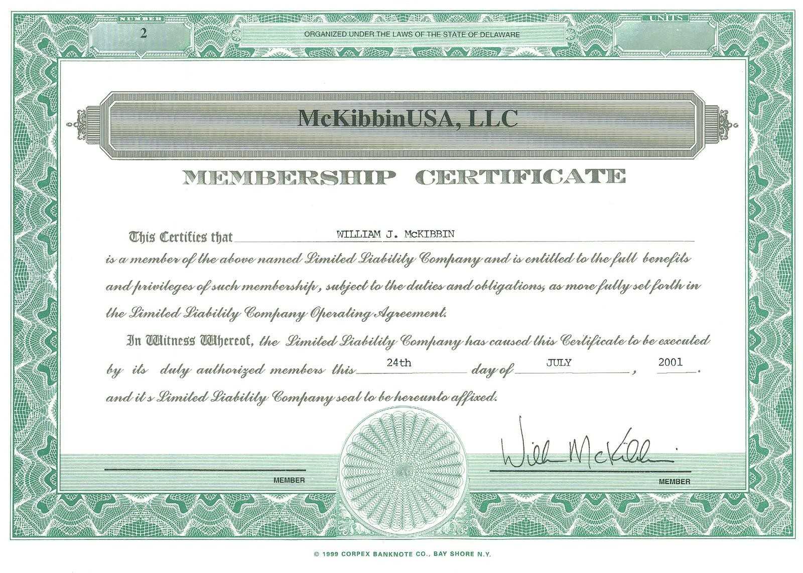003 Template Ideas Llc Member Certificate Marvelous With Regard To Llc Membership Certificate Template