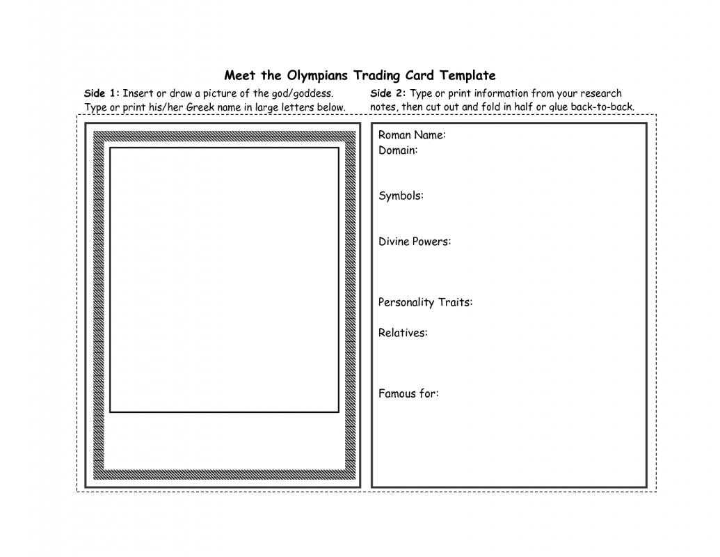 003 Trading Card Maker Free Printable Template Ideas Cards Intended For Template For Cards In Word