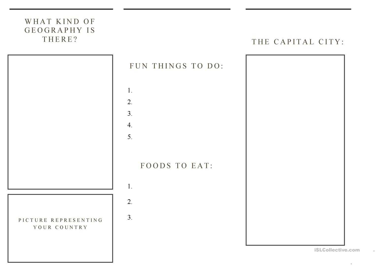 003 Travel Brochure Template And Example Worksheet Templates Regarding Travel Brochure Template For Students