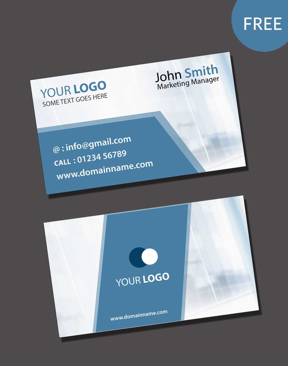 003 Visiting Card Psd Template Free Photoshop Business Blank Inside Visiting Card Psd Template Free Download