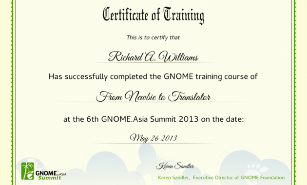 004 Computer Course Certificate Template Free Download Ideas with regard to Template For Training Certificate