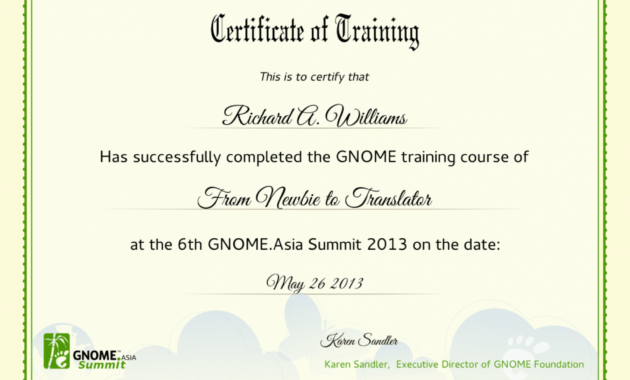 004 Computer Course Certificate Template Free Download Ideas within Training Certificate Template Word Format