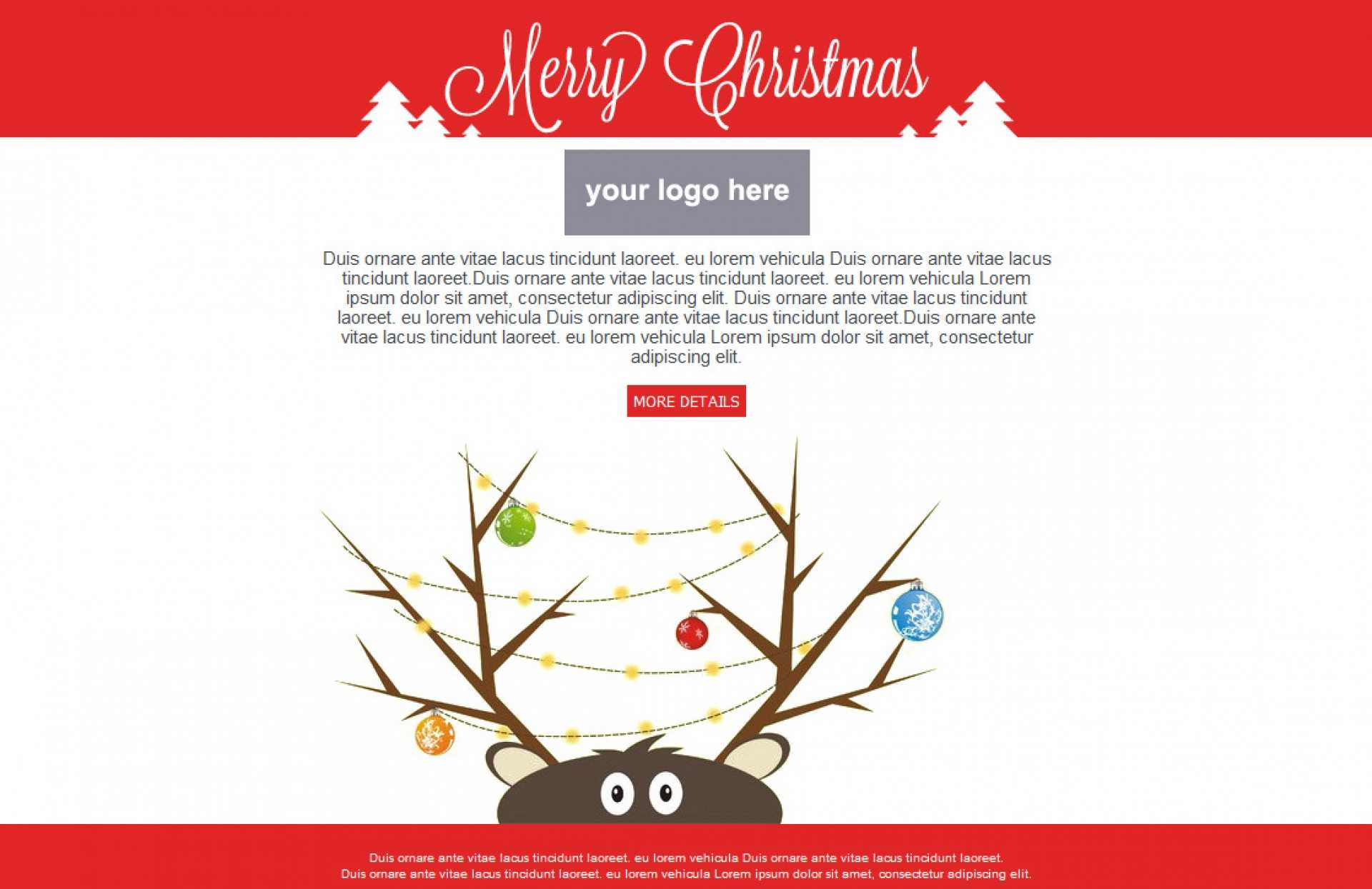 005 Christmas Email Template Outlook Ideas Holiday Mail Regarding Holiday Card Email Template