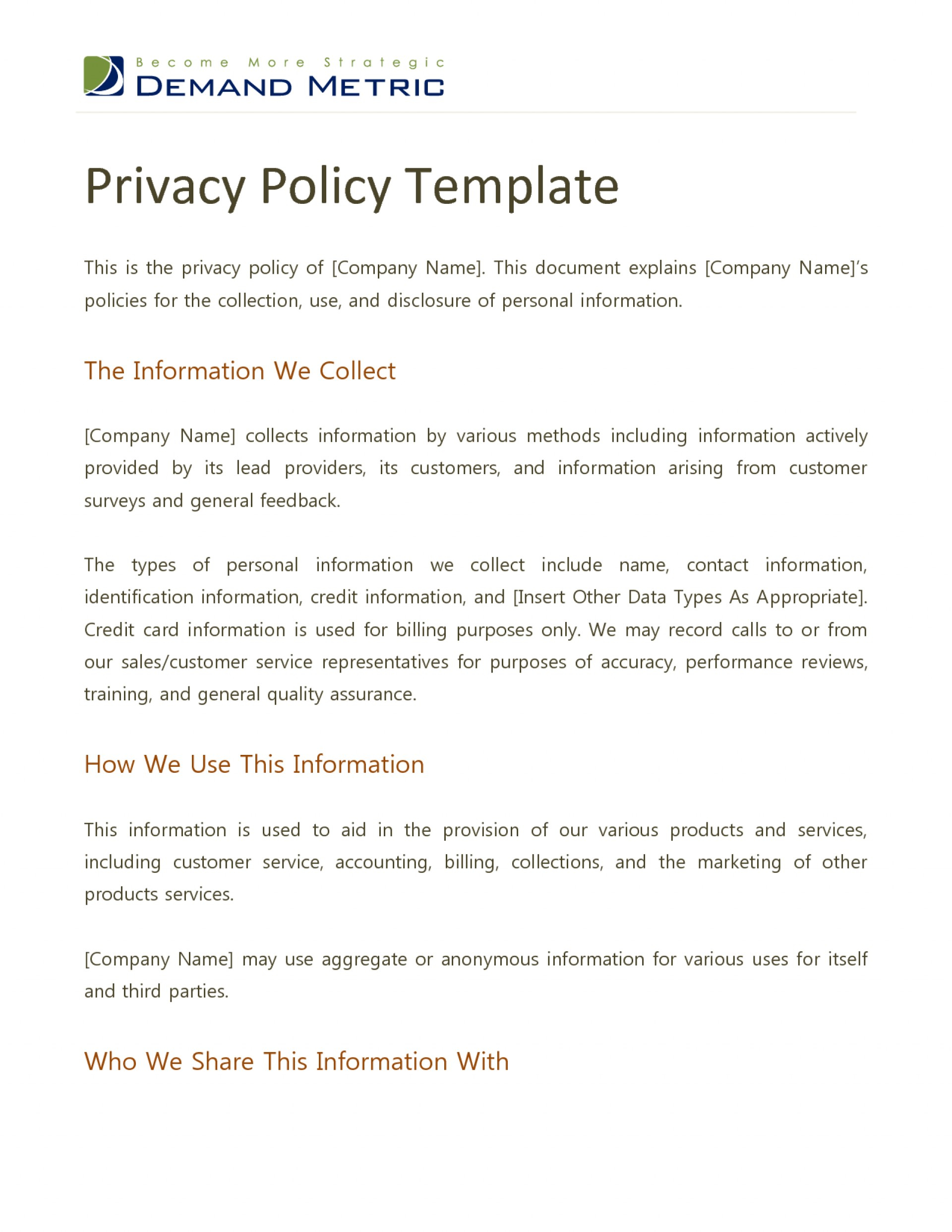 005 Company Privacy Policy Template Uk Sample Ideas Dreaded Inside Credit Card Privacy Policy Template