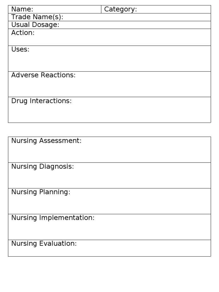 006 Nursing Drug Card Template Staggering Ideas Student With Regard To Medication Card Template