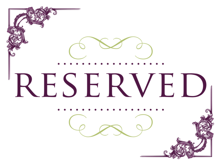 Reserved Cards For Tables Templates