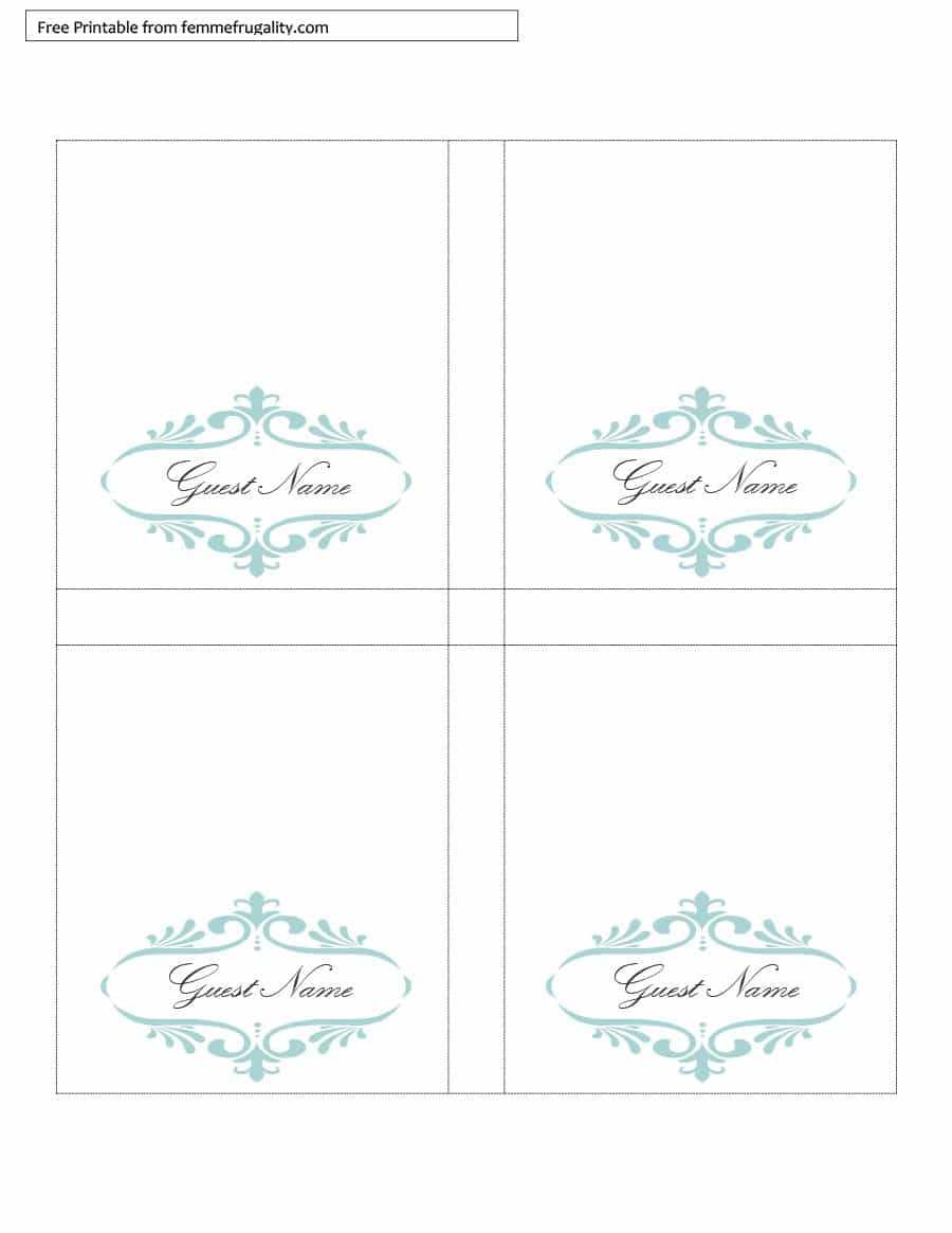 006 Table Place Card Template Free Download Ideas Tent Inside Table Place Card Template Free Download