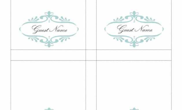 006 Table Place Card Template Free Download Ideas Tent throughout Free Tent Card Template Downloads