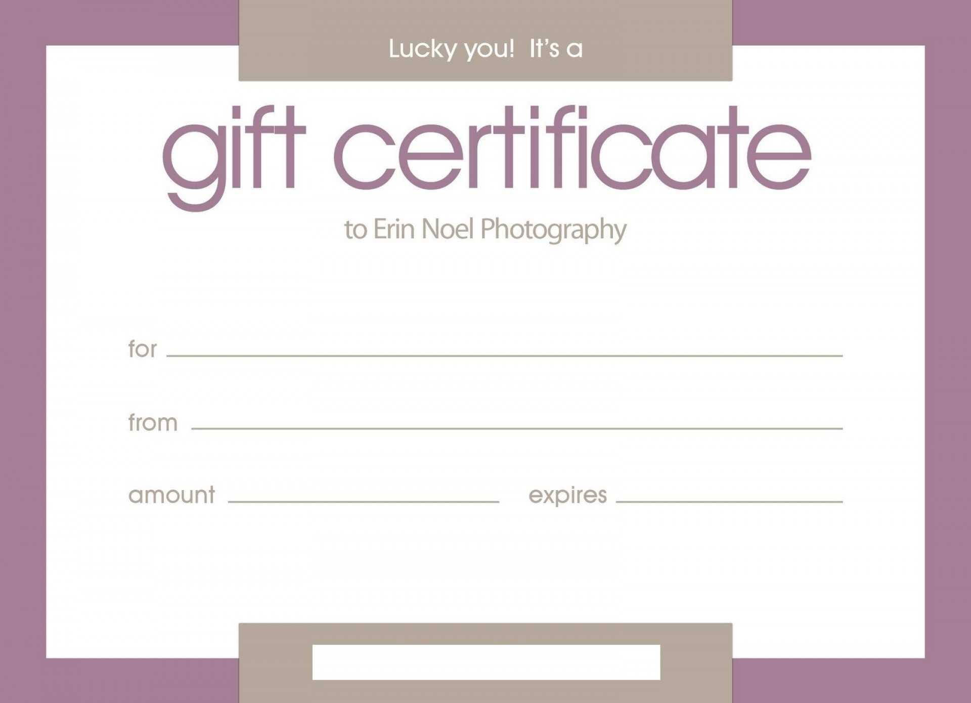 006 Template Ideas Free Printable Gift Certificates Indesign Throughout