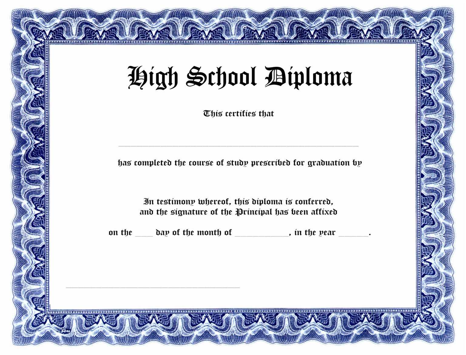 Ged Certificate Template Download