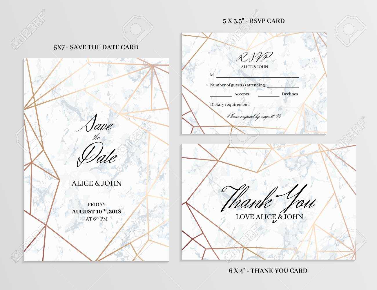 006 Wedding Set Save The Date Thank You And R S V P Cards Within Template For Rsvp Cards For Wedding