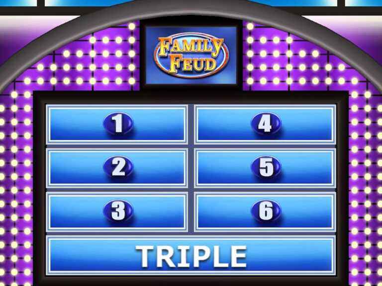 Family Feud Powerpoint Template Free Download Great Sample Templates
