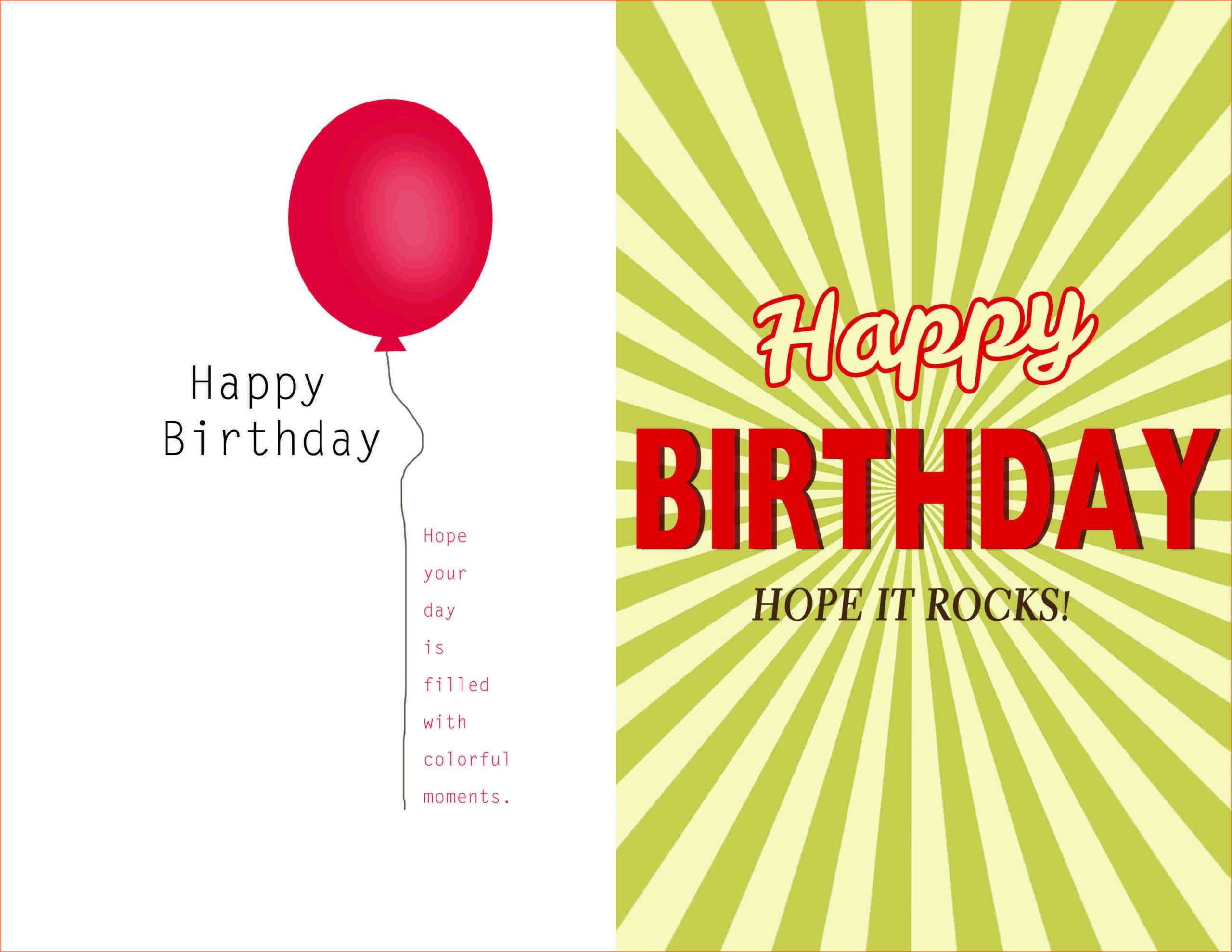 word assignment birthday card