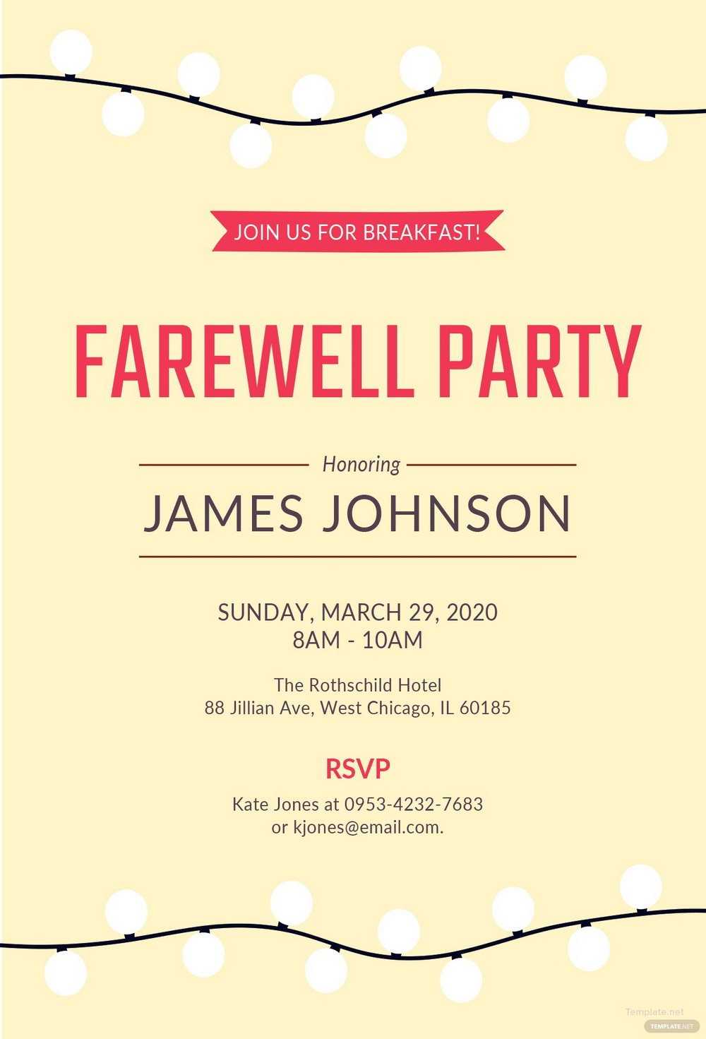 007 Template Ideas Farewell Party Invitation Free Word Regarding Farewell Card Template Word