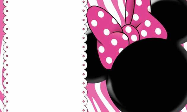 008 Minnie Mouse Birthday Invitation Template Ideas Striking for Minnie Mouse Card Templates