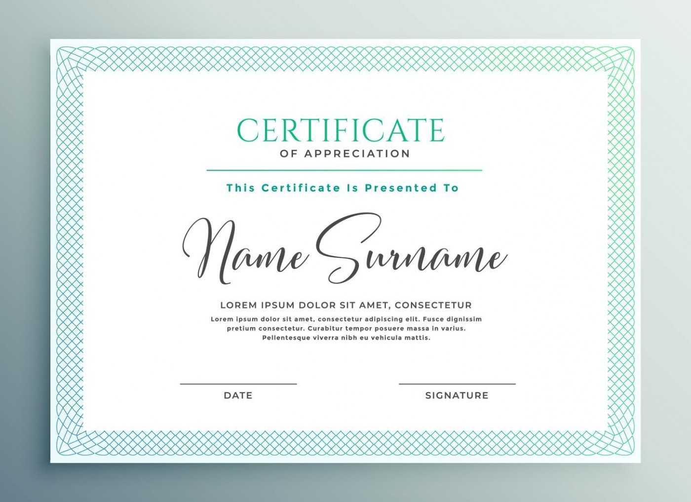 009 Certificate Of Appreciation Template Free Download Word Within Certificate Of Appreciation Template Free Printable