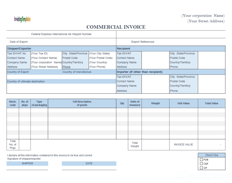 Fedex Brochure Template