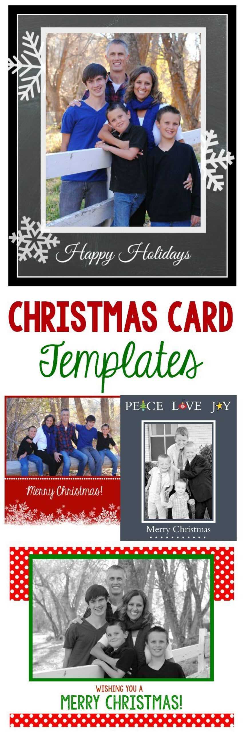 009 Photo Christmas Card Templates Template Unusual Ideas Inside Free Christmas Card Templates For Photographers