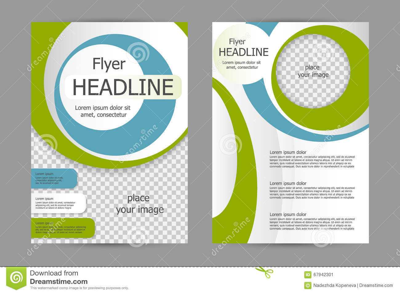 009 Vector Flyer Template Design Business Brochure Leaflet Intended For Training Brochure Template