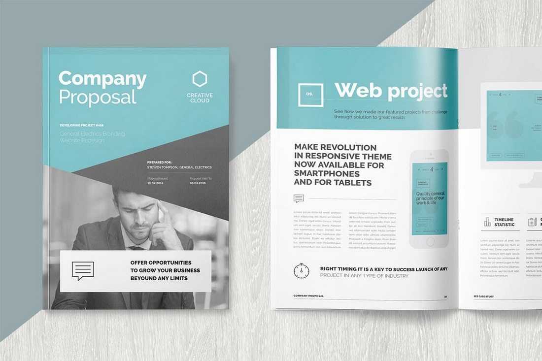 010 Creative Project Proposal Template Ideas One Page With Regard To One Page Brochure Template