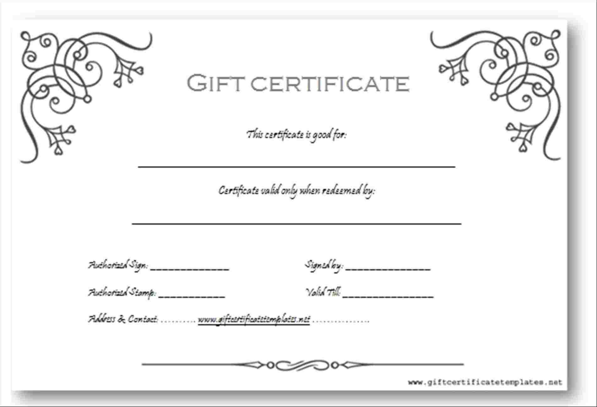 010 Photo Gift Card Template Ideas Photography Certificate Intended For Black And White Gift Certificate Template Free