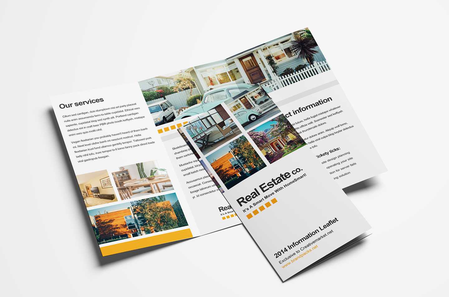 011 Free Real Estate Trifold Brochure Template Tri Fold With Adobe Illustrator Tri Fold Brochure Template