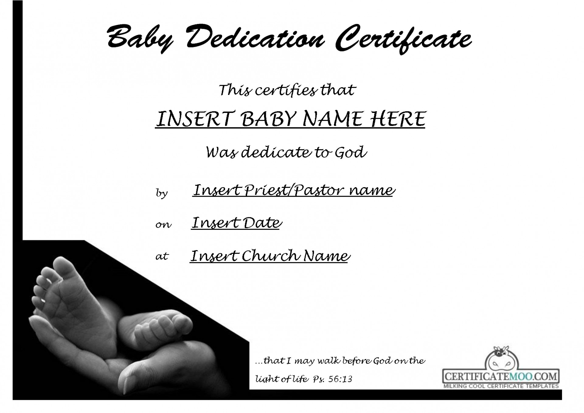 013 Appealing Official Birth Certificate Template Sample For Baby Christening Certificate Template