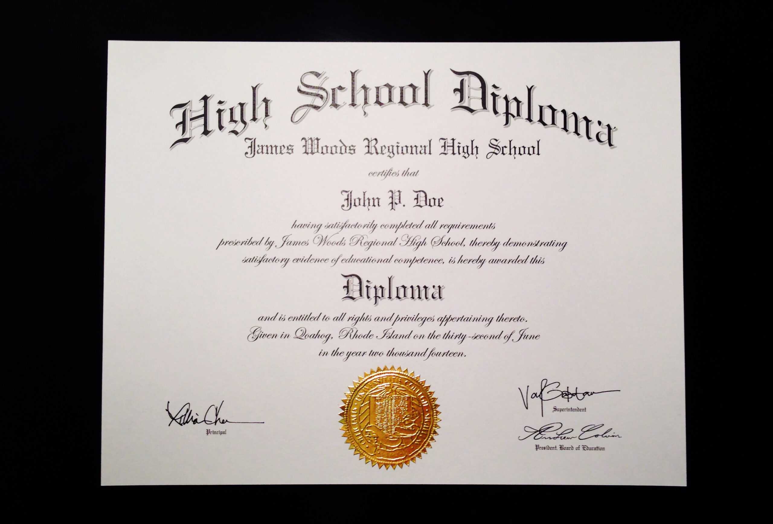 013 Template High School Diploma Img Avqpbf Ideas Free Inside Free Printable Graduation Certificate Templates