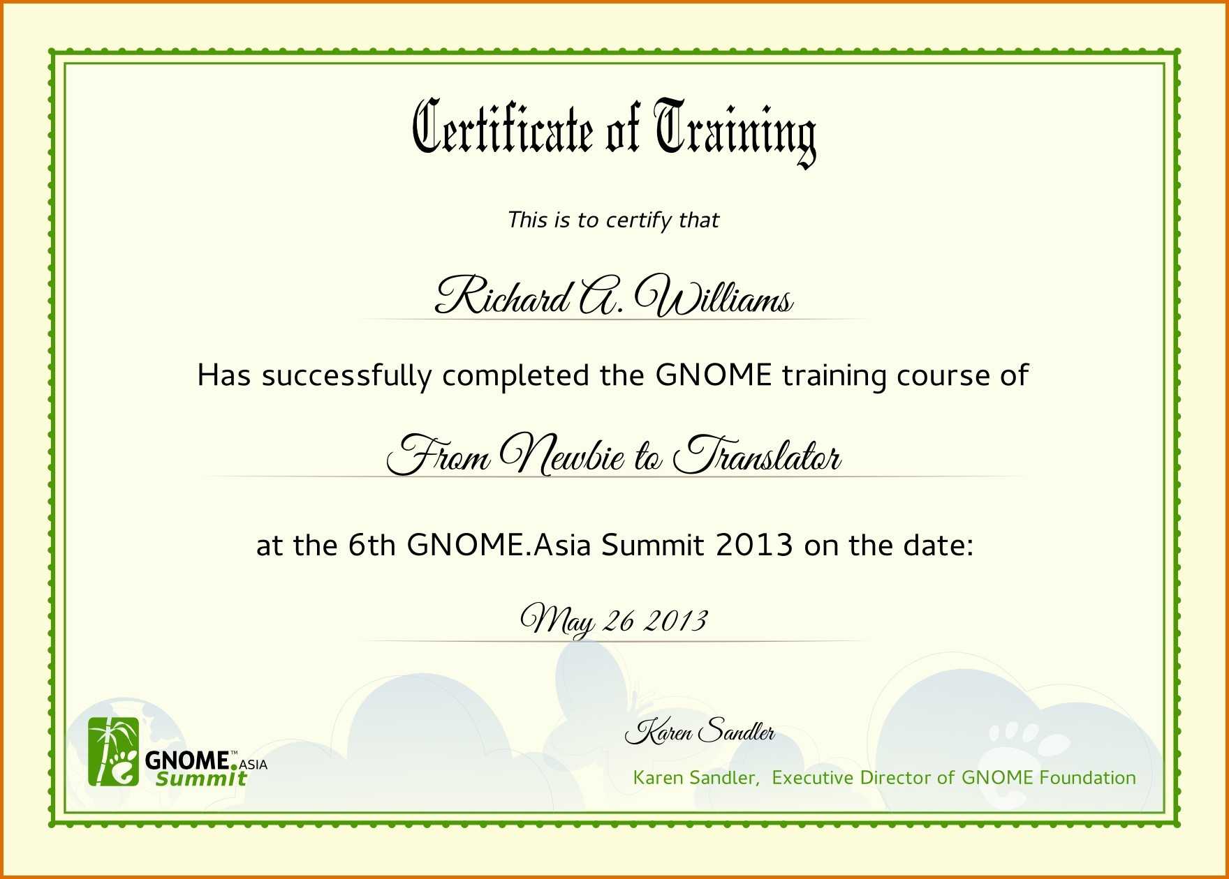 014 Certificate Of Completion Template Free Download Course With Regard To Class Completion Certificate Template