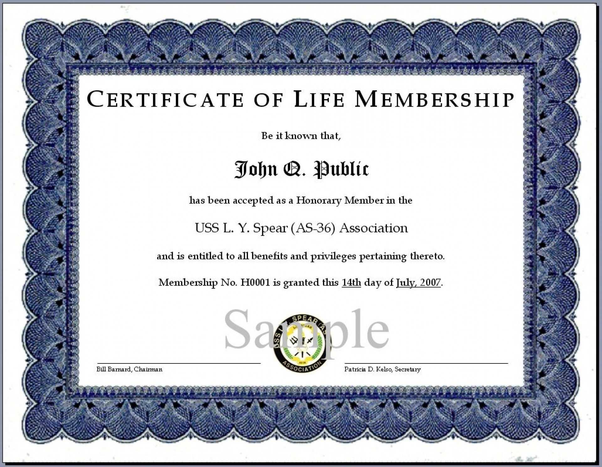 014 Church Transfer Letter Unique Llc Member Certificate Regarding Life Membership Certificate Templates