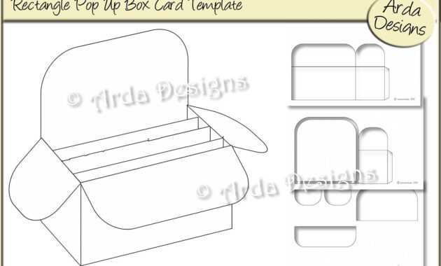 014 Rectangle Pop Up Box Card Cu Templatearda Designs within Pop Up Box Card Template