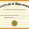 014 Template Ideas Certificate Of Appreciation Word Doc With Certificate Of Appreciation Template Doc