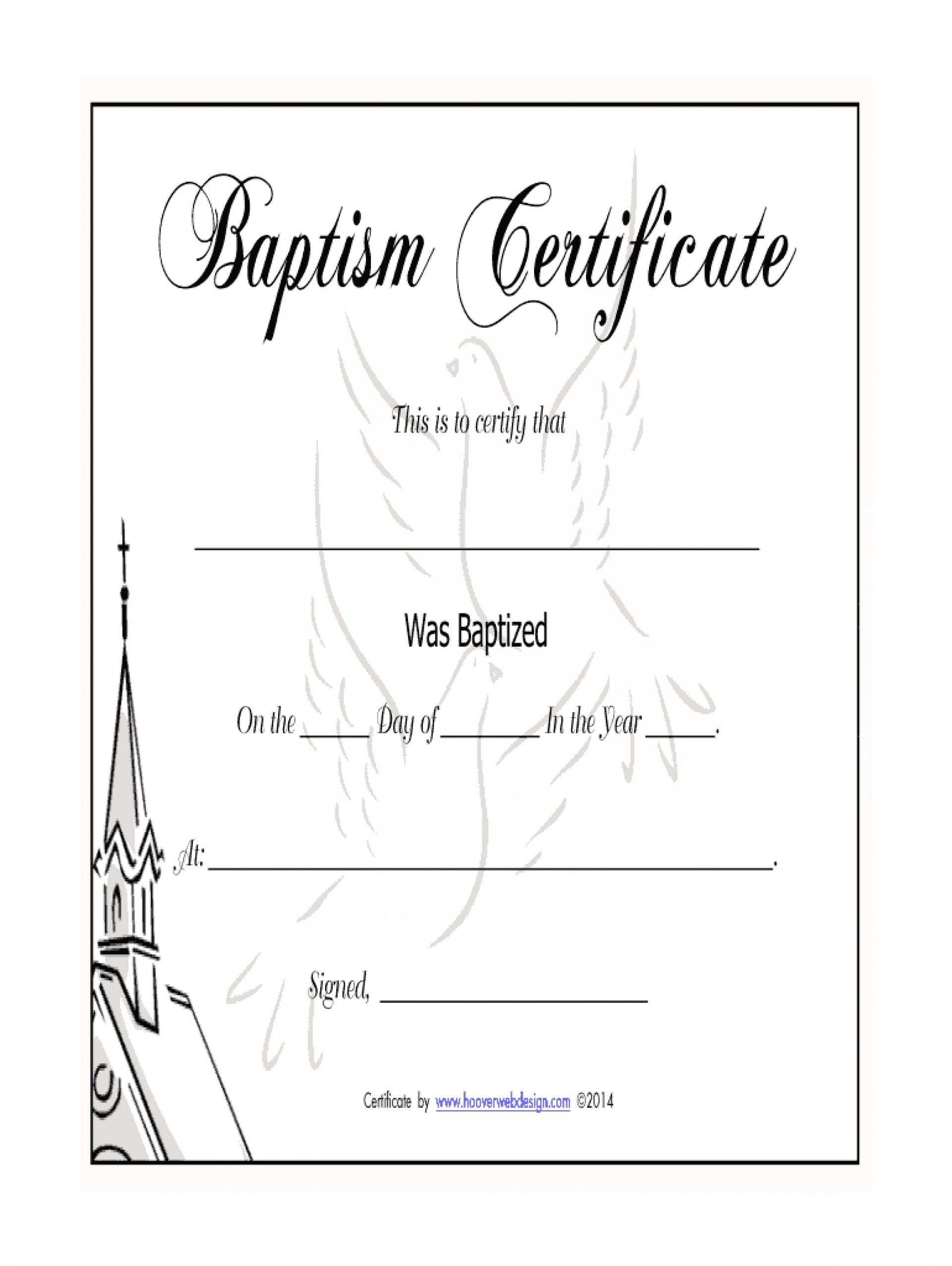 014 Template Ideas Certificate Of Unique Baptism Church In Roman Catholic Baptism Certificate Template